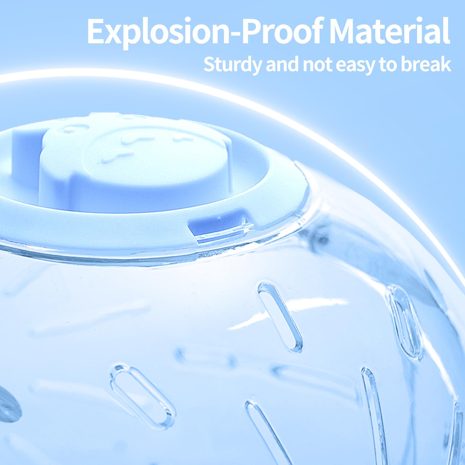 7.9 Inch Hamster Ball, Exercise Toys, Running Ball, Clear Plastic Balls, Large Space, Easy To Clean, Hamster Cage Accessories, F