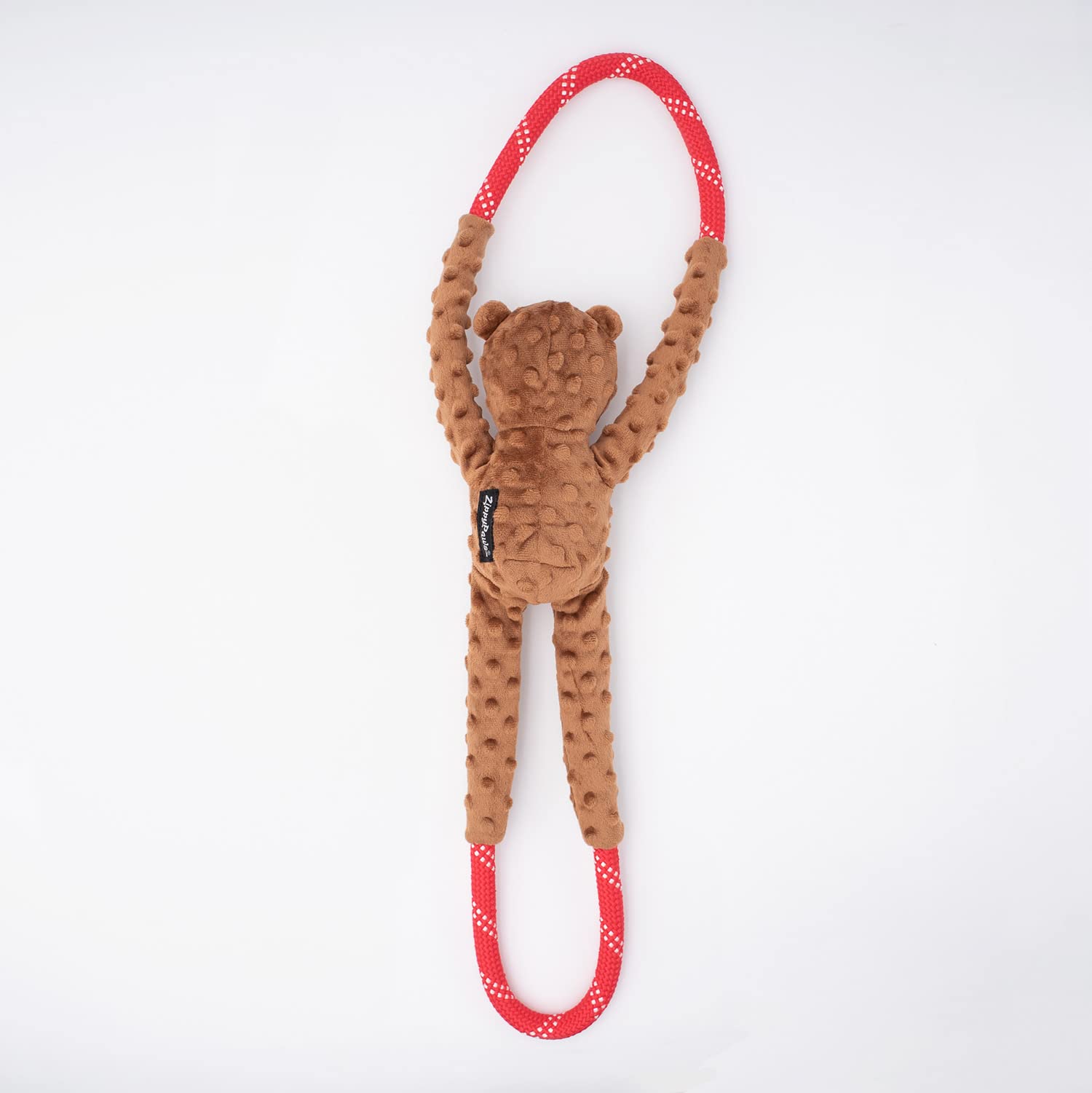 Zippypaws - Ropetugz Valentine'S Day Love Bear Dog Toy - Durable Rope, Squeaky Chew Toy, Perfect For Tug Of War, Suitable For Small, Medium, And Large Breeds - Machine Washable