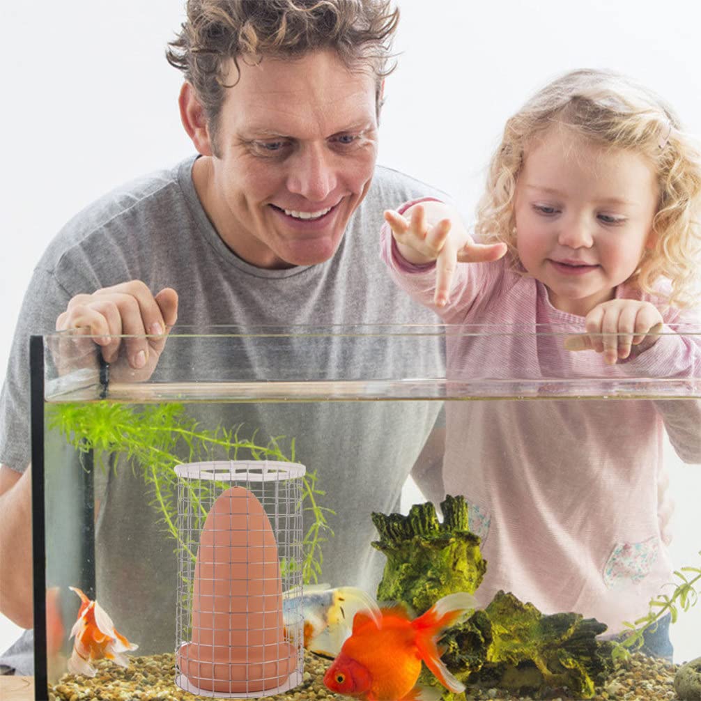 Popetpop Fish Breeding Cones Cave, Ceramic Spawning Breed Cone Spawning Slates Spawning Breed Cone For Discus Fish Angelfish