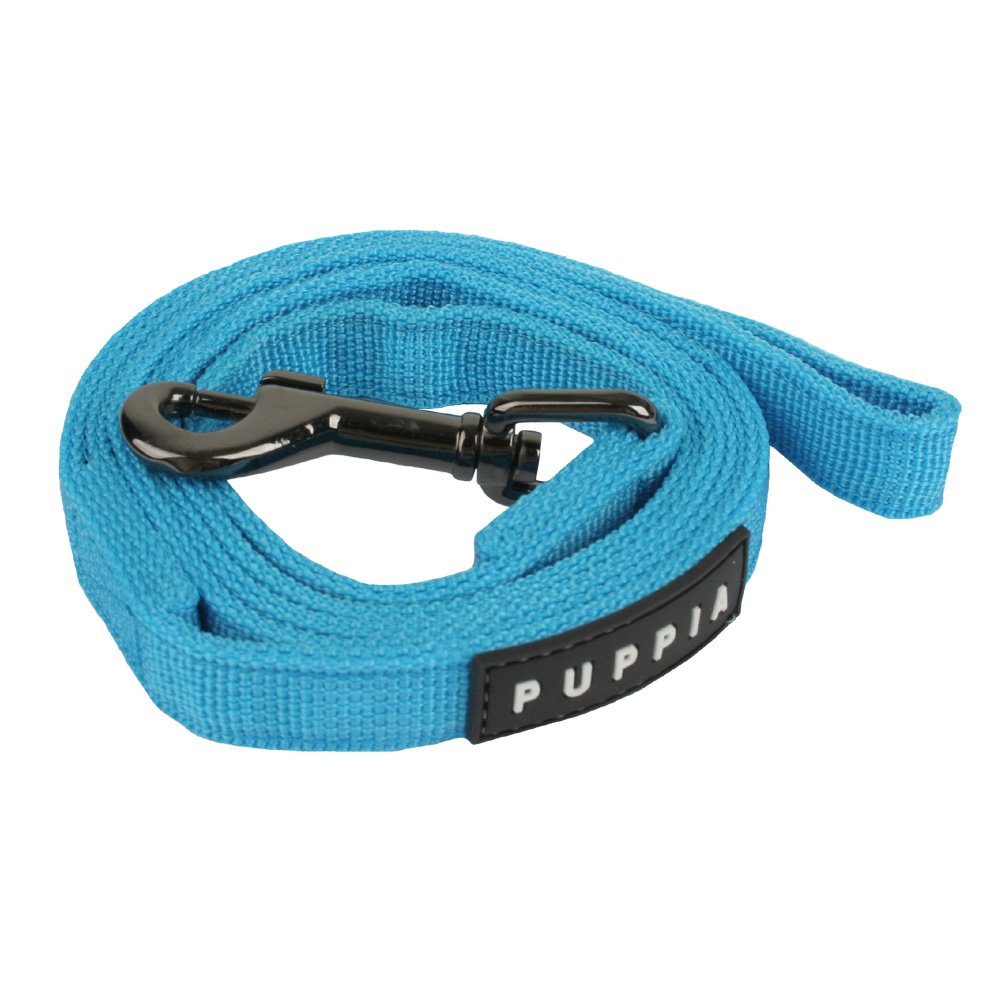 PUPPIA Two Tone Dog Lead Strong Durable Comfortable Grip Walking Training Leash for Small & Medium Dog, Sky Blue, Large