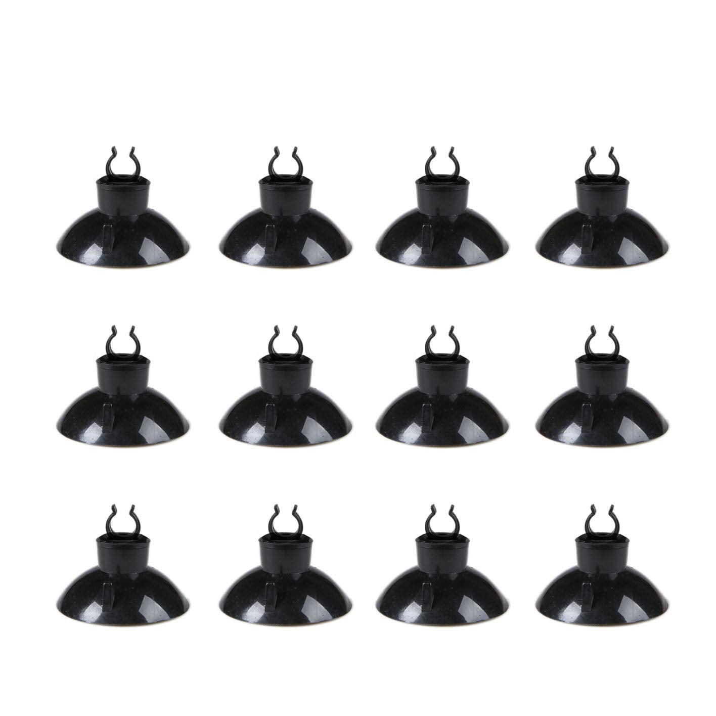 Jih Aquarium Air Pump Accessories Set -25 Feet Airline Tubing Black Standard, Air Stones,Check Valves, Suction Cups And Connectors