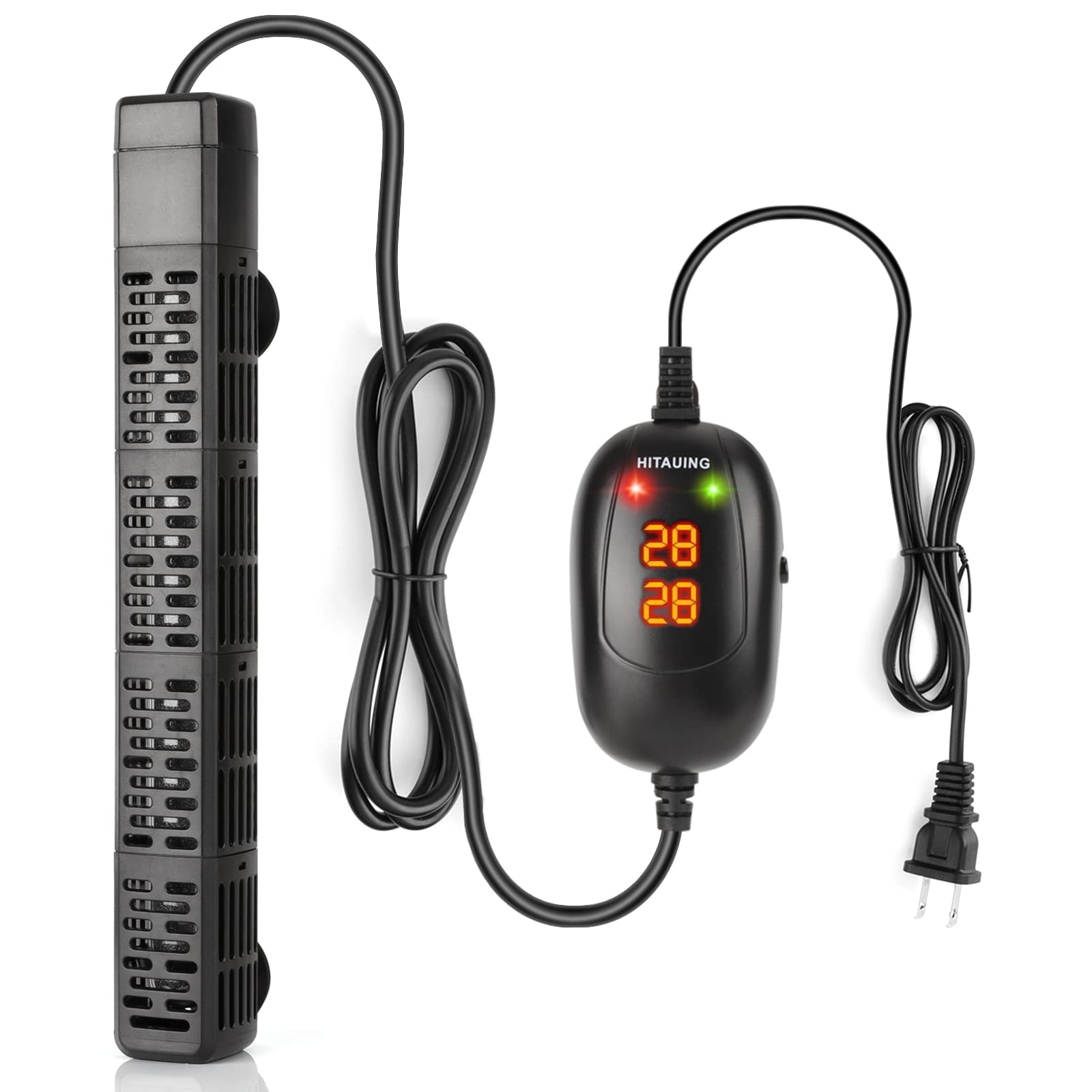 Hitauing Aquarium Heater, 50W/100W/200W/300W/500W Submersible Fish Tank Heater With Over-Temperature Protection And Automatic Po