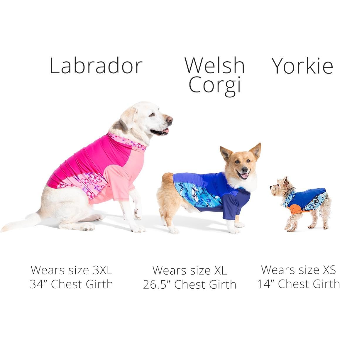 Playapup Dog Sun Shirt, Usa Made (Upf 50+), Noche, Medium