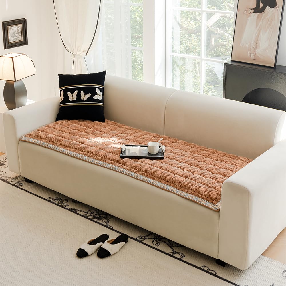 Awjcsv Dog Couch Cover Protector, Couch Cover For Dogs Washable, Pet Couch Covers For Sofa, Non Slip Dog Bed Sofa Cover (Drown, 