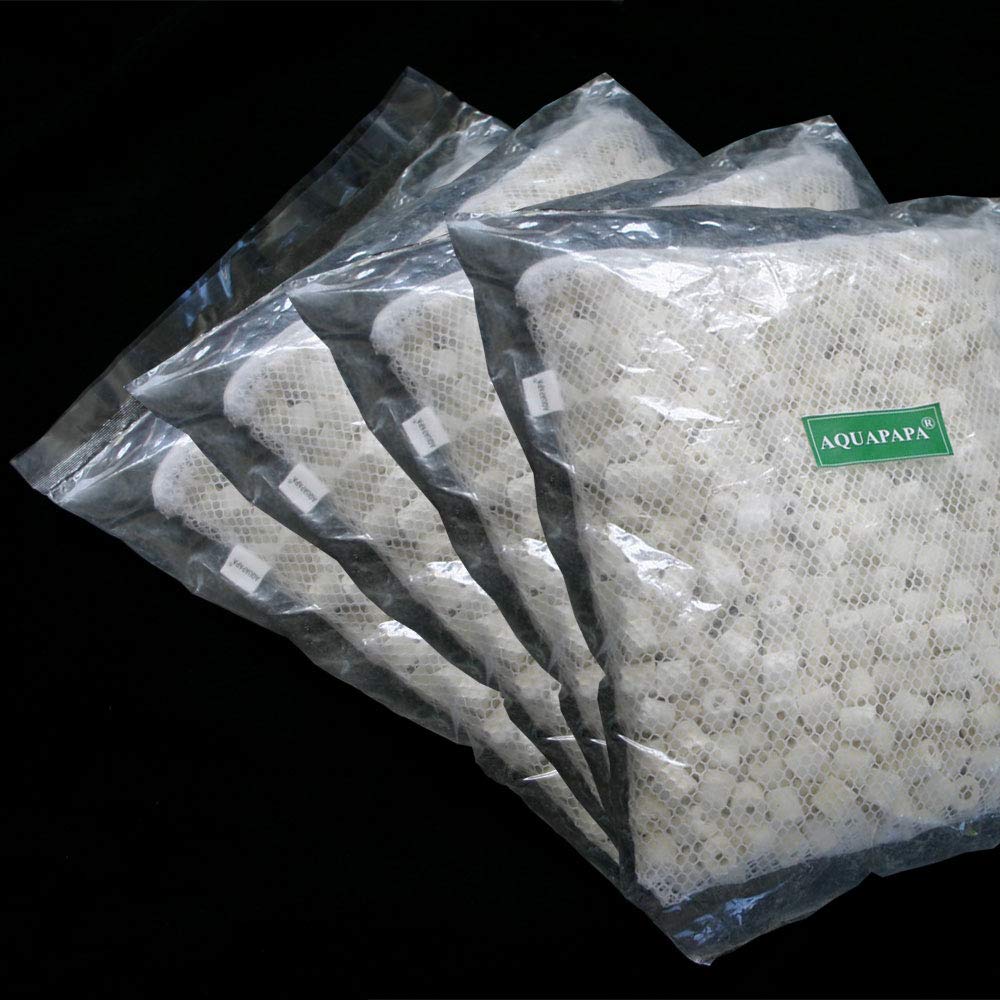 Aquacity Premier Bulk Bio Ceramic Rings Filter Media For Aquarium Koi Fish Pond Reef Filter (20 Lbs)