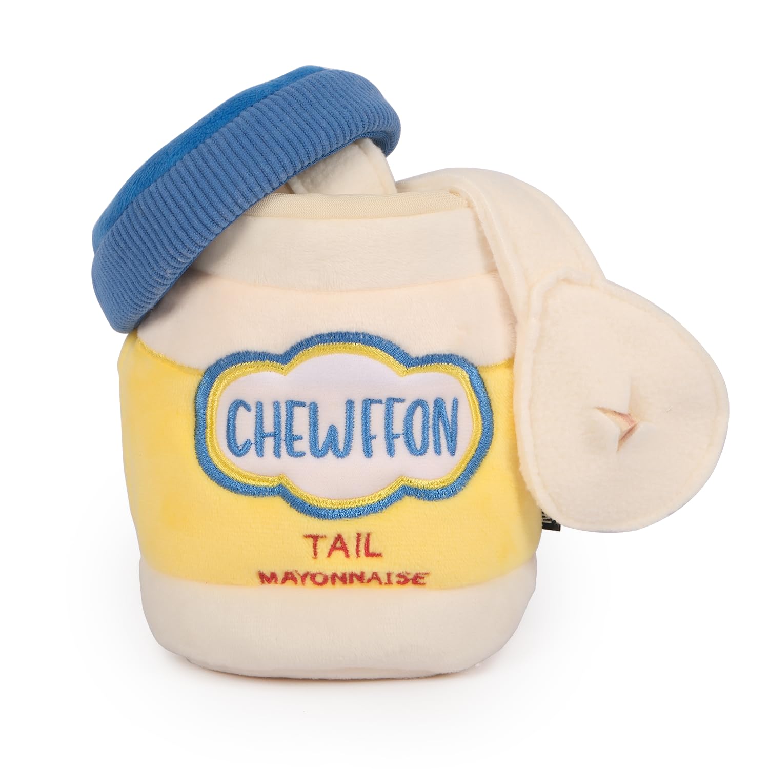Chewffon Dog Enrichment Toys, Interactive Mayonnaise Jar Puzzle, Snuffle Toy For Mental Stimulation, Hide And Seek Crinkle Toy F