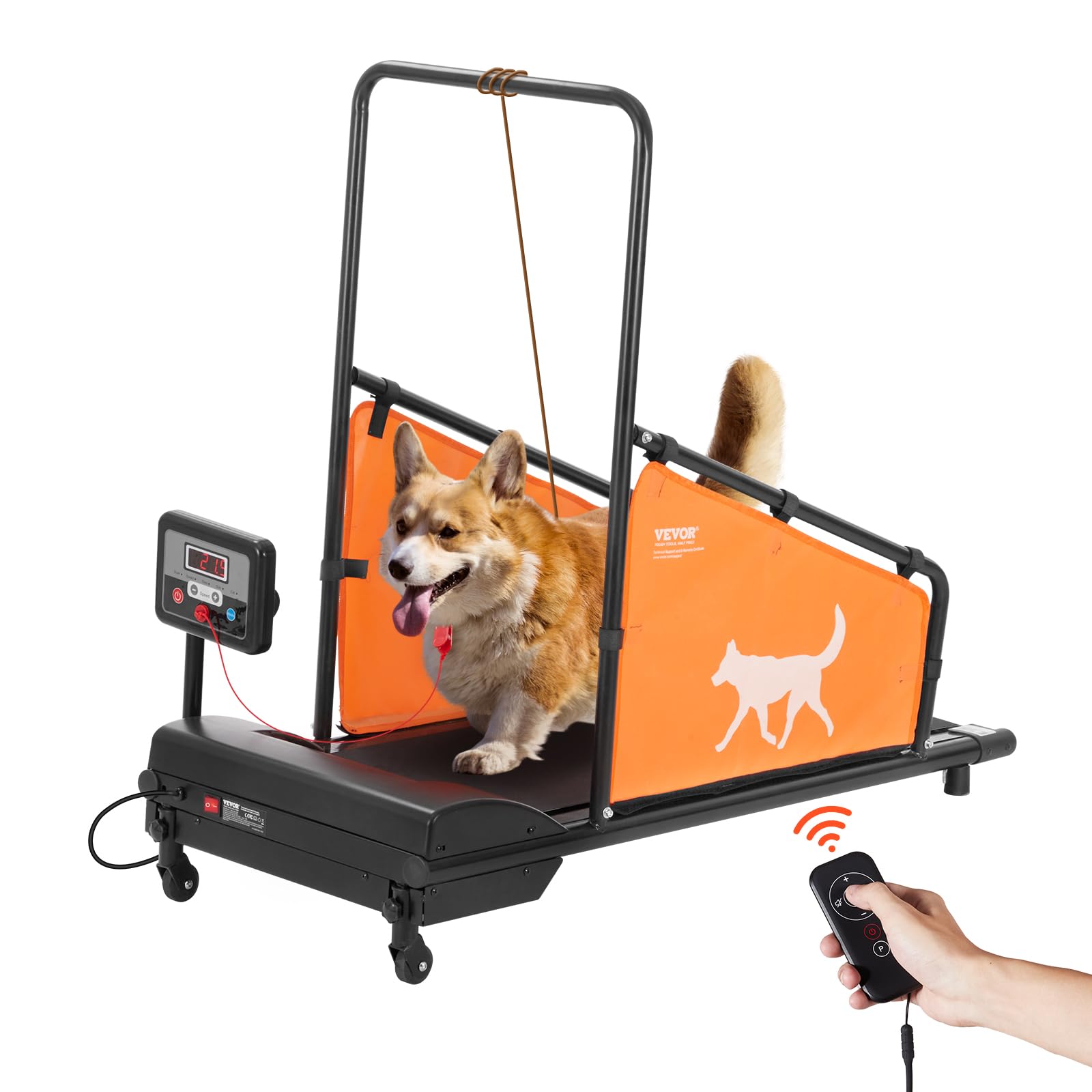 Vevor Dog Treadmill For Small&Medium Dogs, Indoor Pet Running Machine Slat Mill To Keep Dogs Active & Fit, 360 Rotatable Led Dis