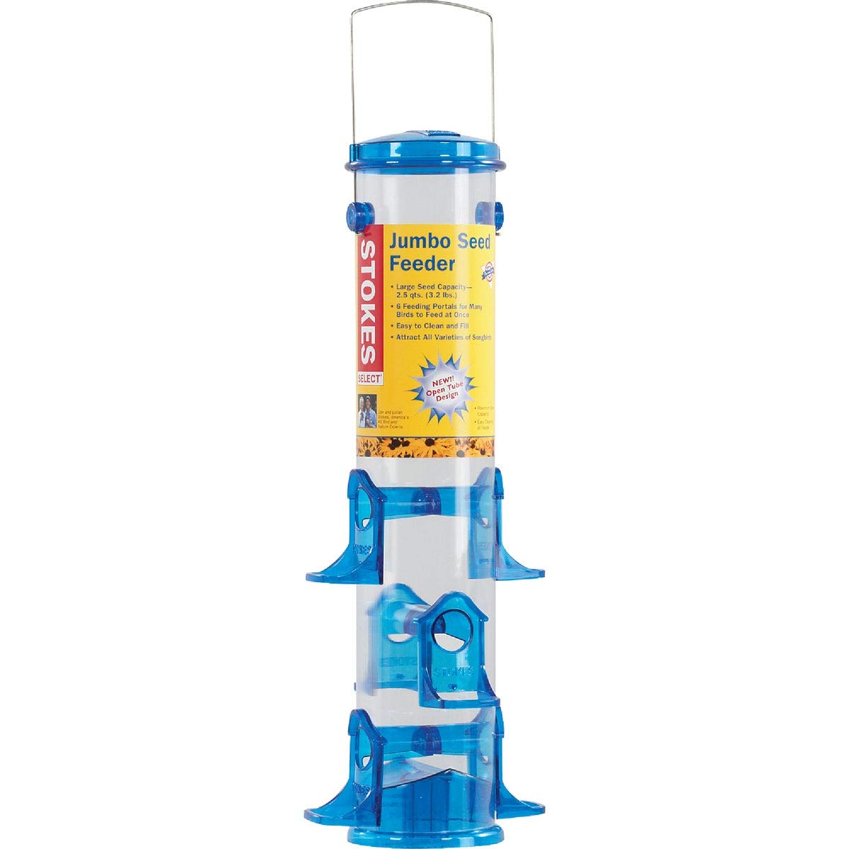 Stokes Select Jumbo Seed Tube Bird Feeder, Assorted,1 Count (Pack of 1),38030