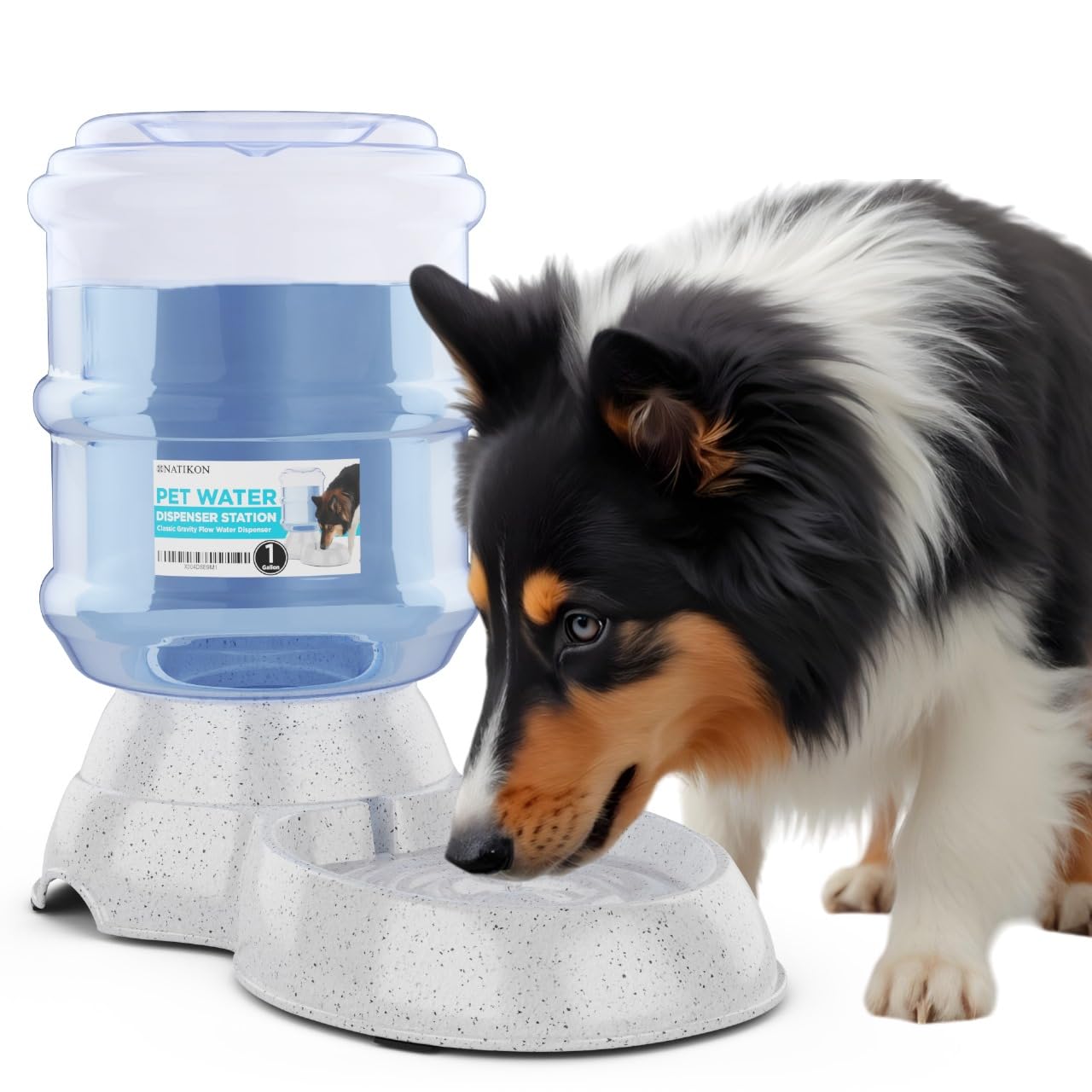 Automatic Pet Waterer Dispenser With Bpa-Free Design - 1 Gallon Capacity, Convenient Waterer Solution Ideal For Dogs And Cats Sm