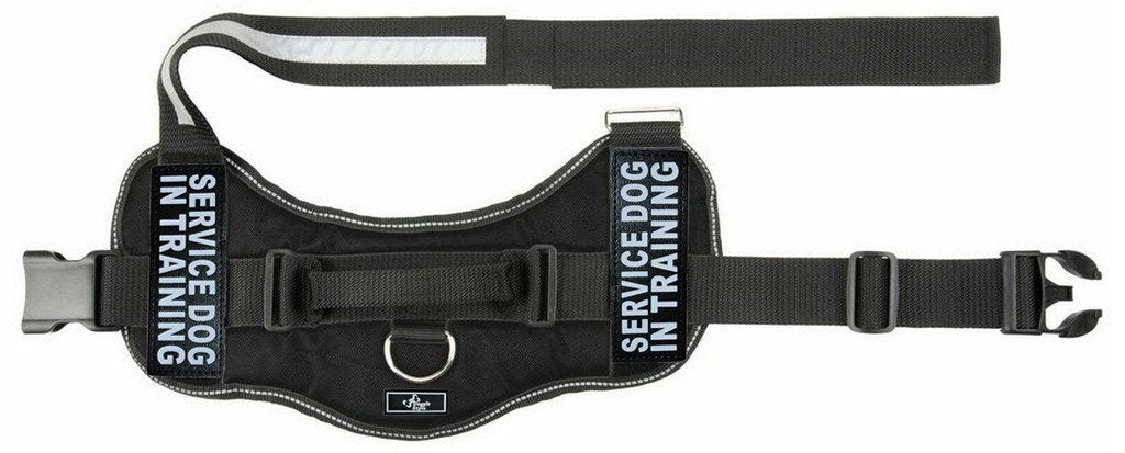 Doggie Stylz Service Dog In Training Harness With Removable Saddle Bag Backpack Harness Carrier Traveling Bag. 2 Patches. Please