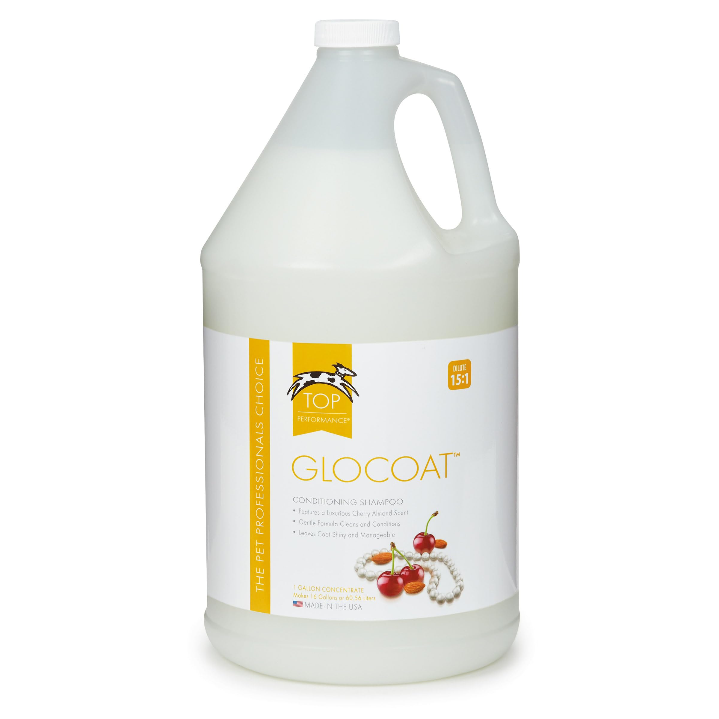 Top Performance Glocoat Conditioning Dog Shampoo, 1-Gallon