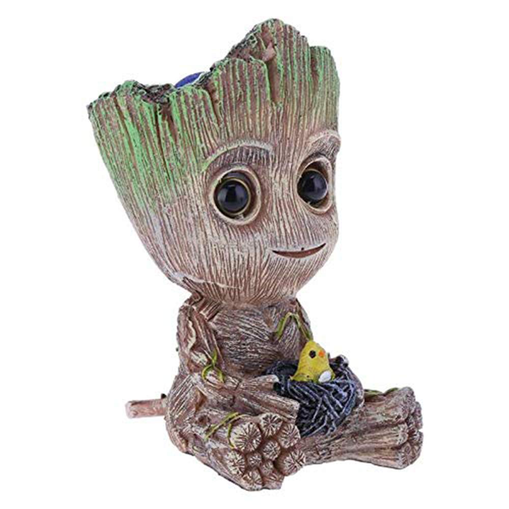 Slocme Aquarium Groot Air Bubbler Decorations - Oxygen Pump Resin Crafts For Aquarium Fish Tank Decor,With Air Bubbler Stone For Aquarium