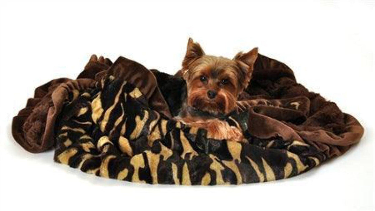 Dog, Puppy & Pet or Cat Sleepytime Cuddle Blankets, &quot;Camo&quot; Half
