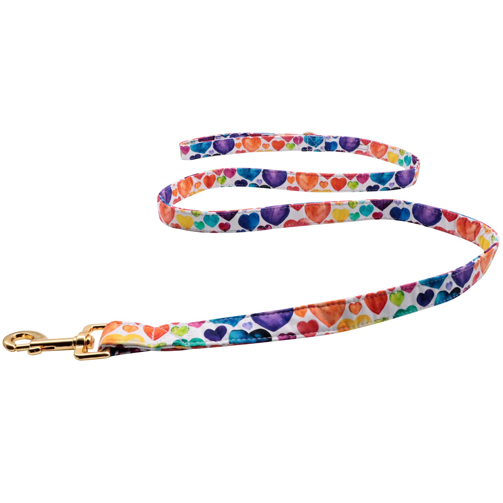 Lionet Paws Valentine 'S Day Dog Leash Matching Dog Collar For Small Medium Large Dog