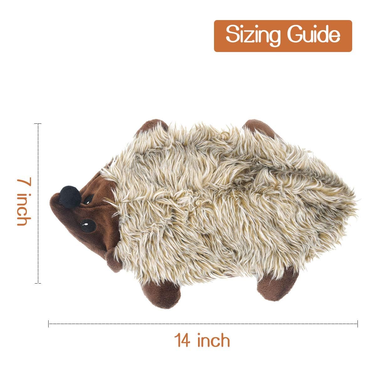 Legend Sandy Dog Squeaky Toys For Small Doggies, Puppy Toys For Teething Cute Small Breeds Toys Stuffed Plush Bundle Natural Cot