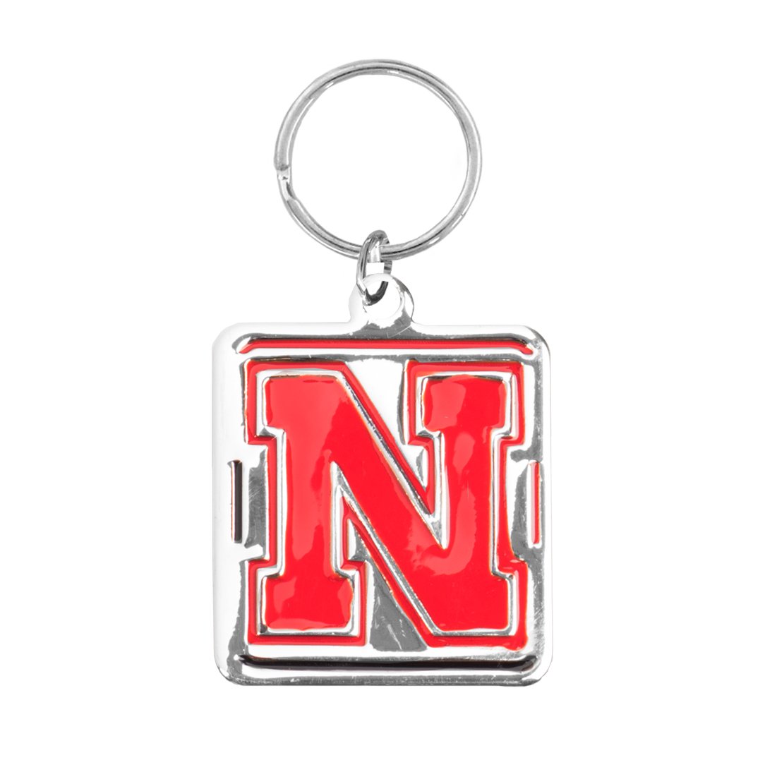 Little Earth Ncaa Nebraska Cornhuskers Pet Collar Charmncaa Pet Collar Charm, Silver, 1.25' By 1.325'