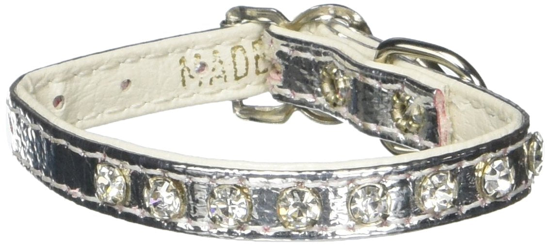 Dog, Puppy & Pet Collar, 10 Clear Crystal Jewelry Set Silver 8