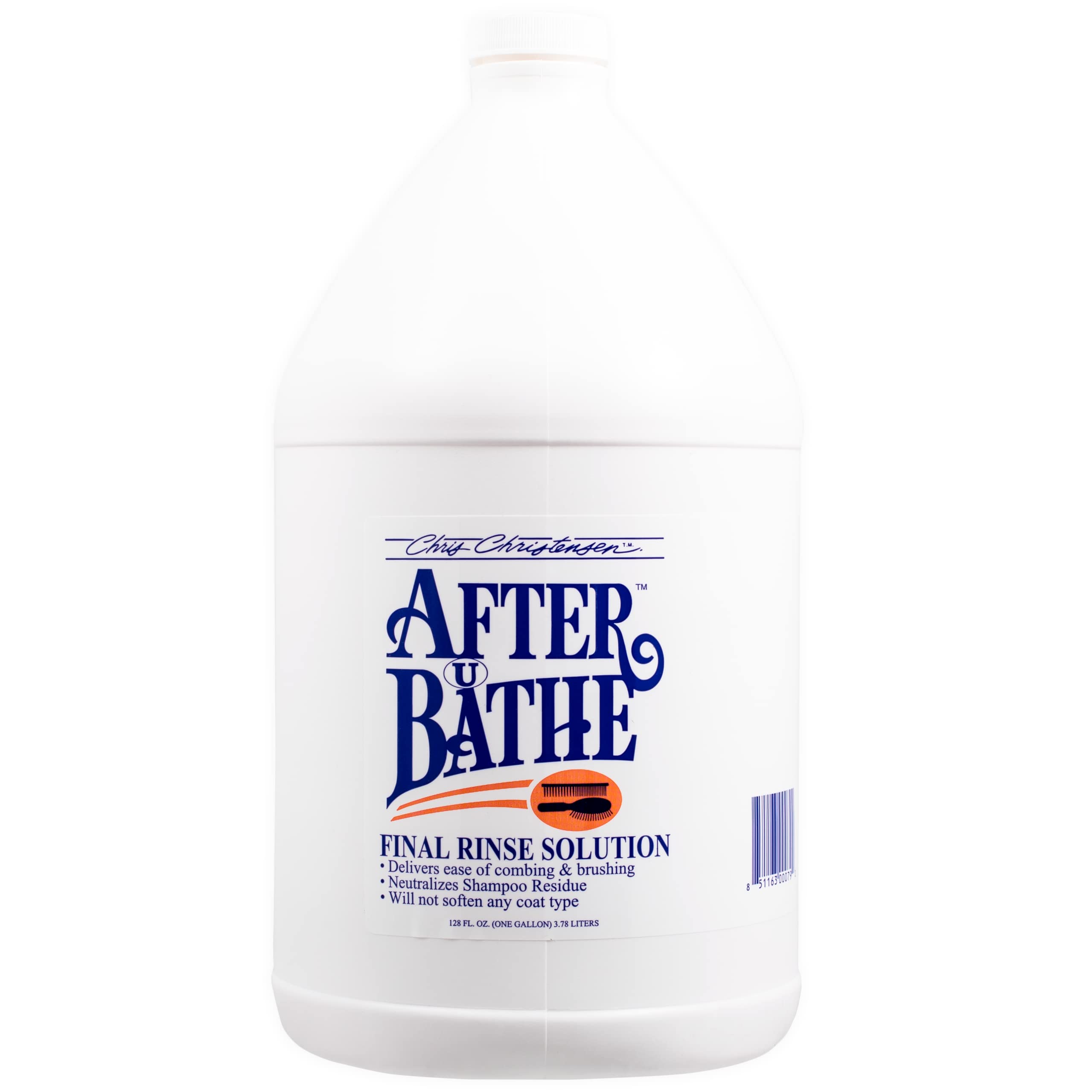 Chris Christensen After U Bathe Final Rinse Solution, Groom Like A Professional, Adds Moisture And Resilience, No Waxes/Oils, Made In The Usa, 128 Oz