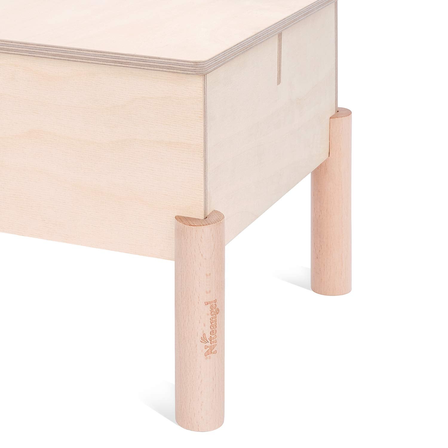 Niteangel Set Of Beech Stilts For Elevating & Safely Setting Multi-Chamber Series Maze House (Set Of 4 Stilts (5.9'' H))