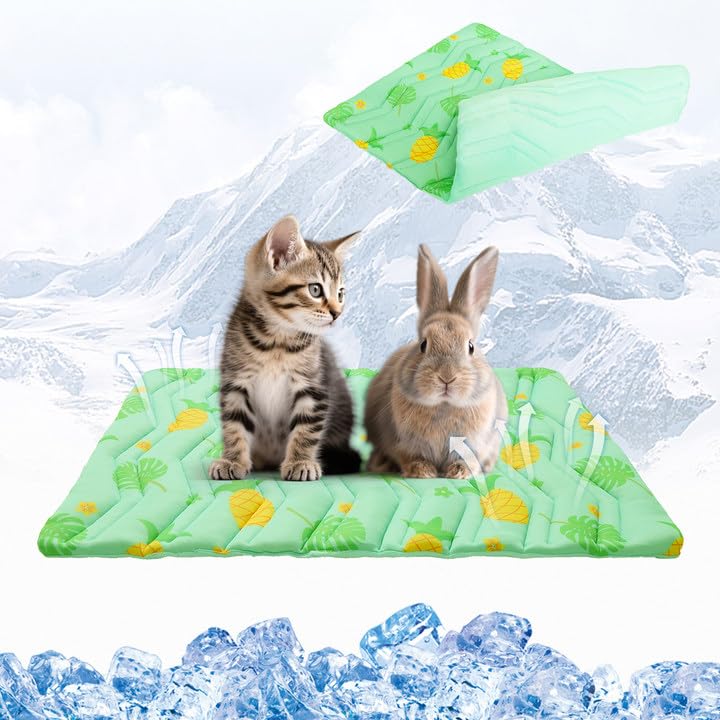Kooltail Cat Cooling Mat, Upgraded Two Sided Cooling Pad For Dogs Cats Puppy, Soft Pet Sleeping Blanket Keep Cool In Summer With