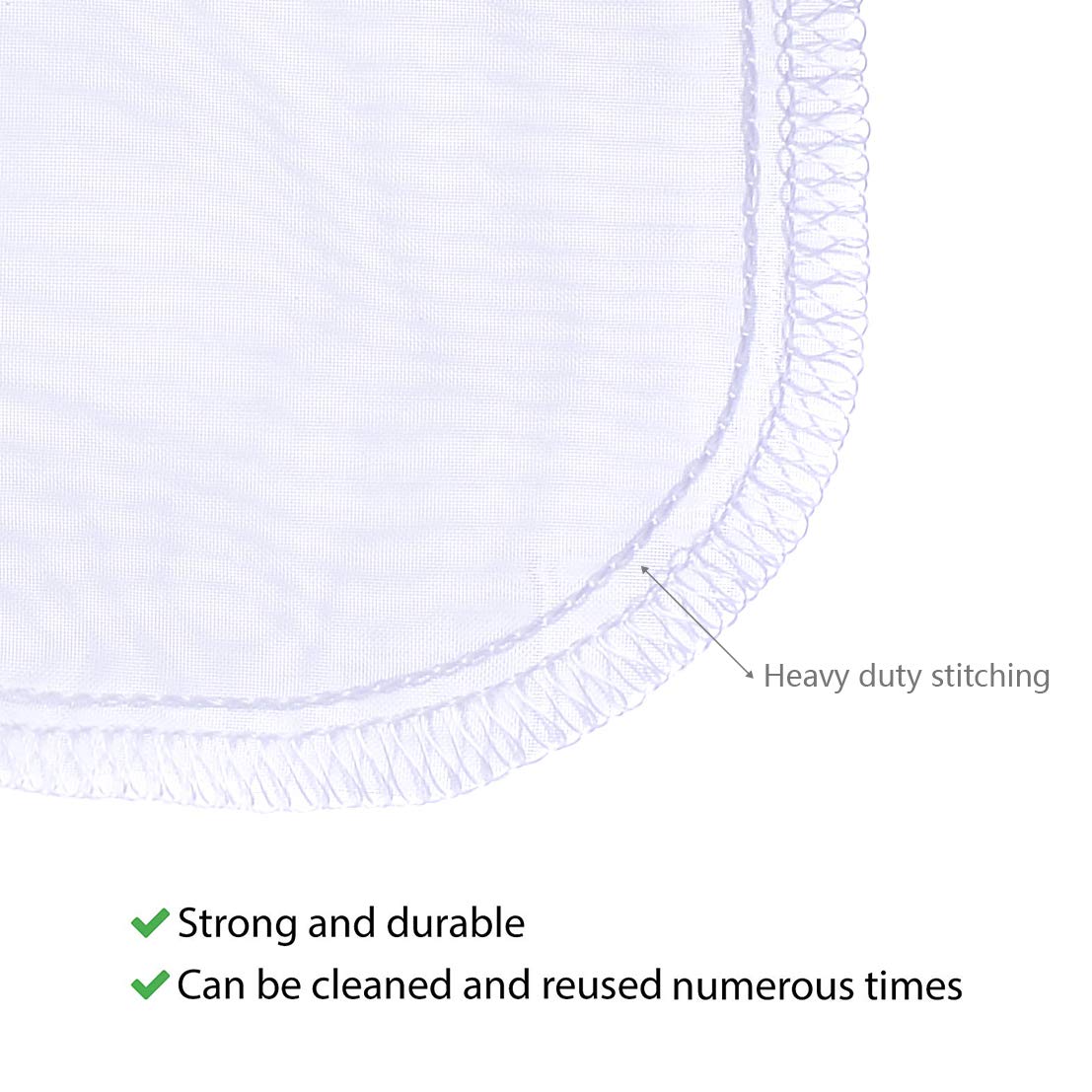 ALEGI 180 Micron Aquarium Filter Media Fine Mesh Bag, 8'' by 4'' Small Extra Fine Media Bags