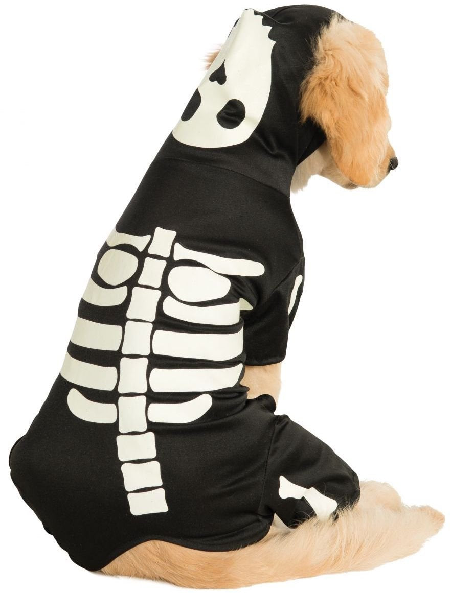 Rubie'S Glow In The Dark Skeleton Hoodie Pet Costume, Large