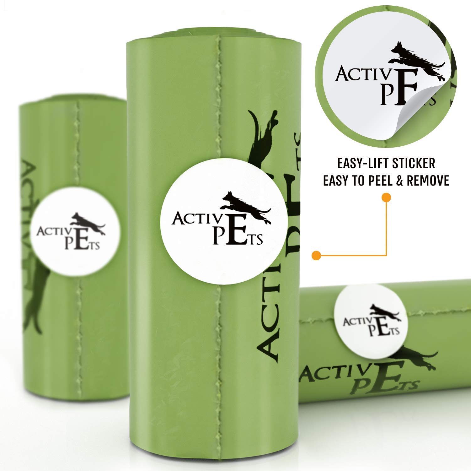 Active Pets Dog Poop Bag, Extra Thick Dog Waste Bags, Leak-Proof, Easy-Tear, Strong Doggy, Lavender-Scented Waste Bags Eco-Frien