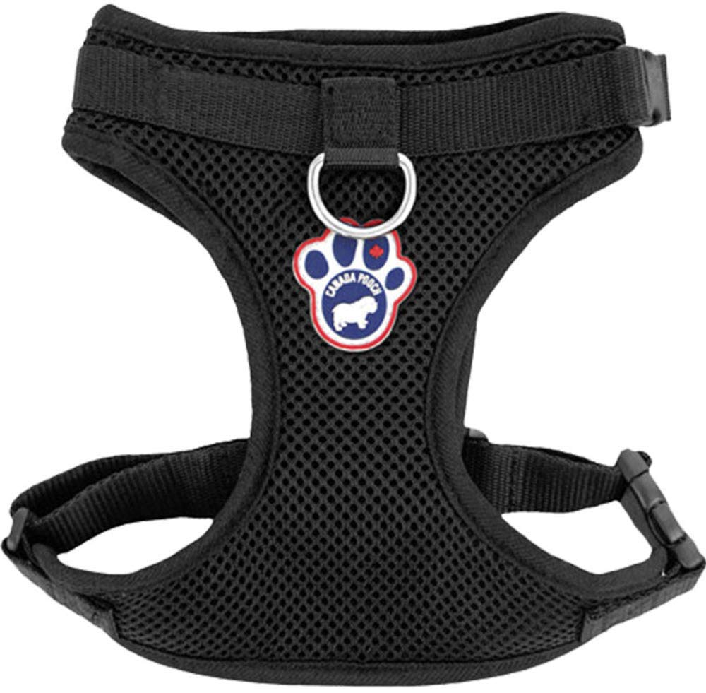 Canada Pooch Everything Dog Harness, Black Mesh, Large