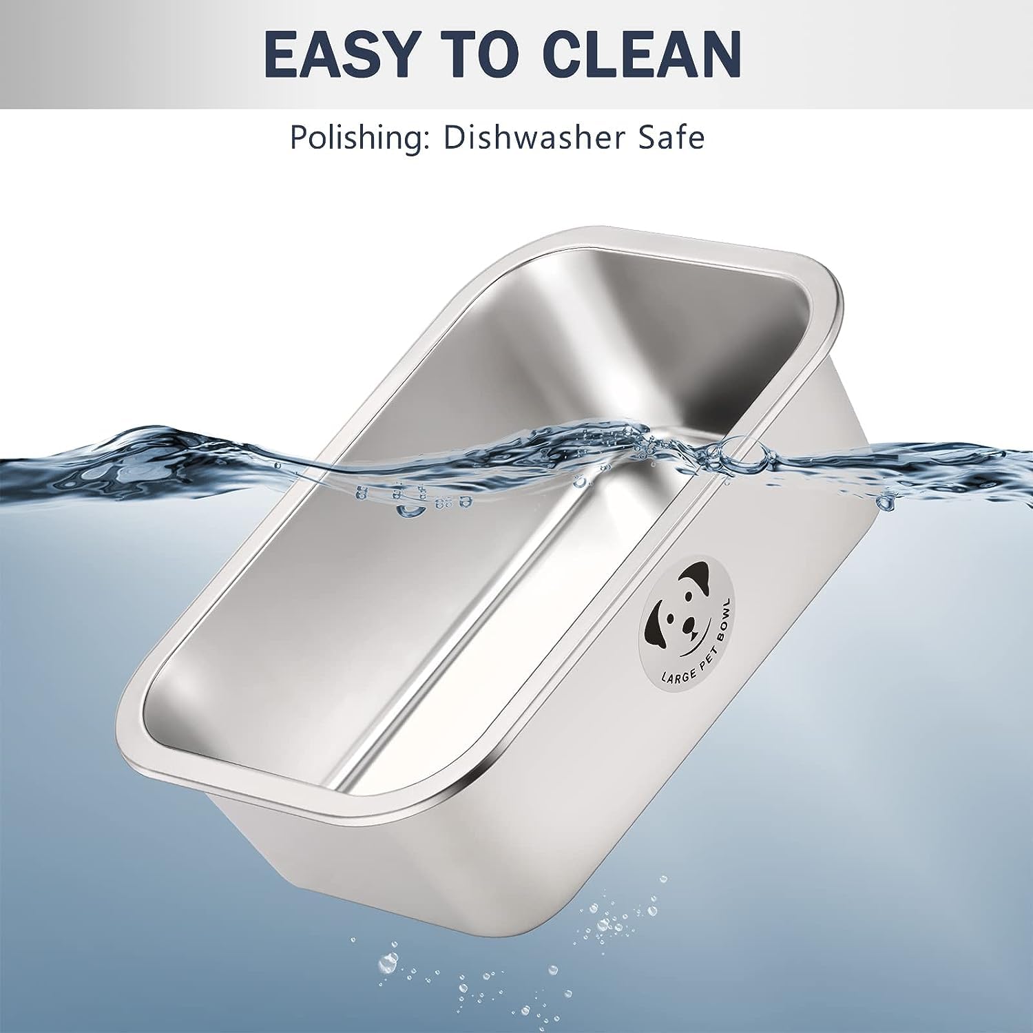 Stainless Steel Dog Bowls for Large Dogs, High Capacity Metal Dog Food Bowls, Food and Water Bowl for Larges, X-Large, and Big D