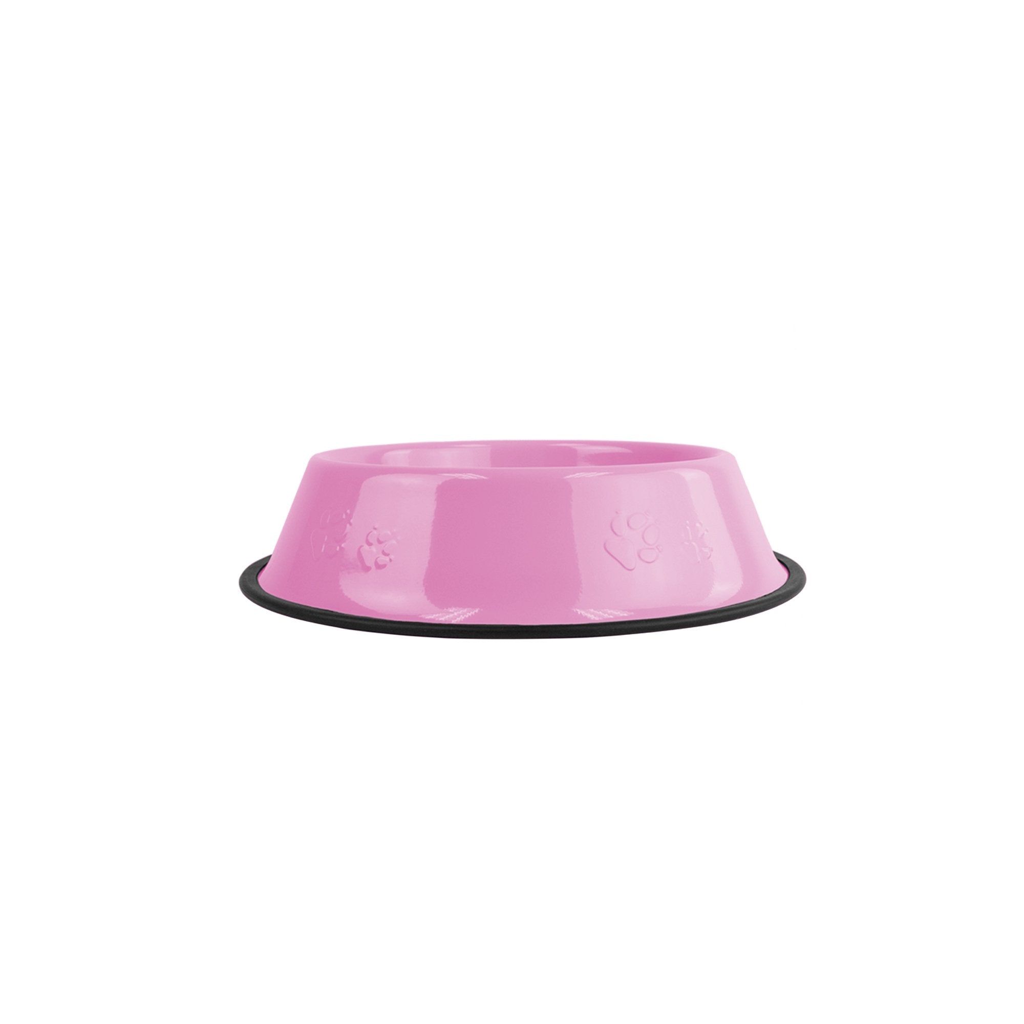 Platinum Pets Platinum Pets 4 Cup Embossed Non-Tip Dog Bowl, Cotton Candy Pink, Medium