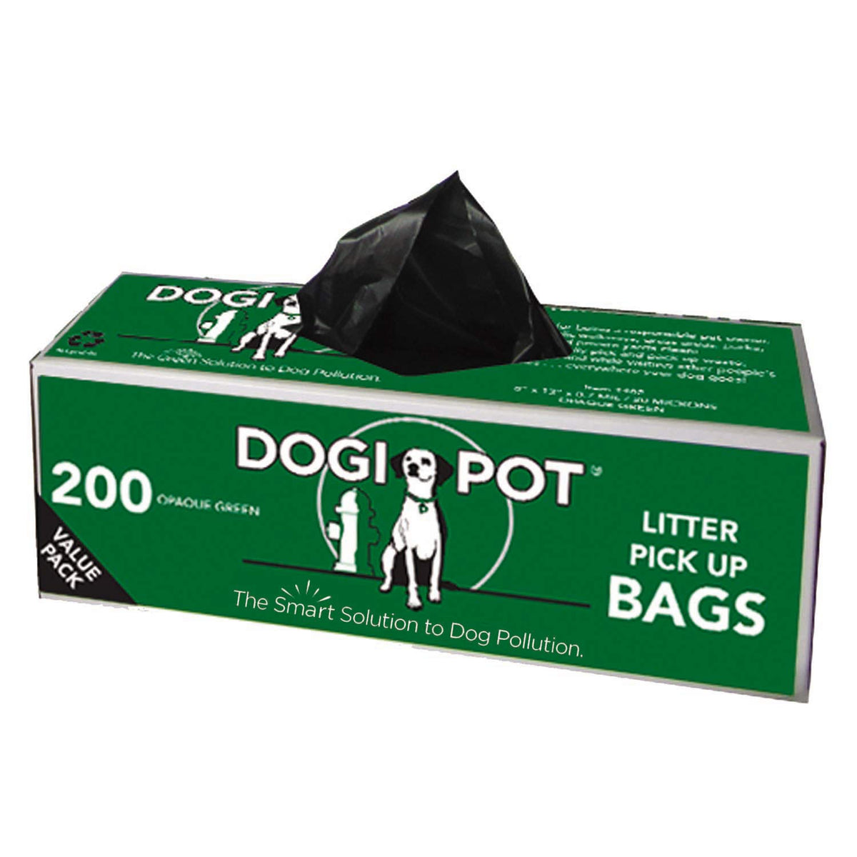 Dogipot 1402-20 20 Roll Case, Litter Pick Up Bag Rolls, 200 Bags Per Roll (4000 Bags)