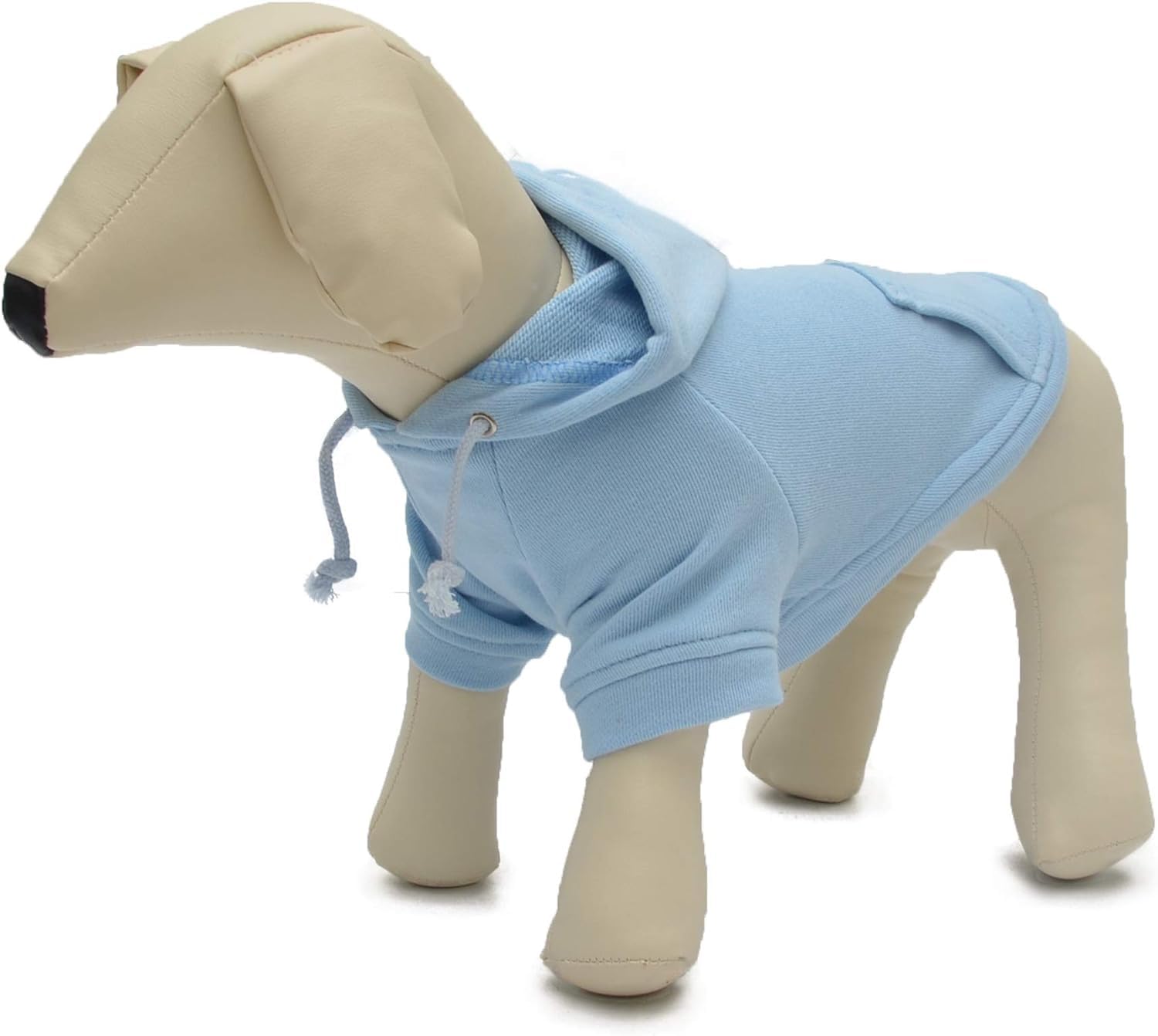 Lovelonglong Pet Clothing Clothes Dog Coat Hoodies Winter Autumn Sweatshirt For Small Middle Large Size Dogs 11 Colors 100% Cotton 2018 New (S, Sky-Blue)