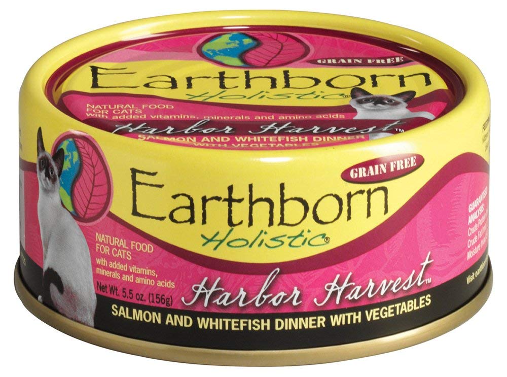 Earthborn Holistic Harbor Harvest Grain Free Canned Cat Food, 5.5 Oz, Case Of 24, beige (71523)