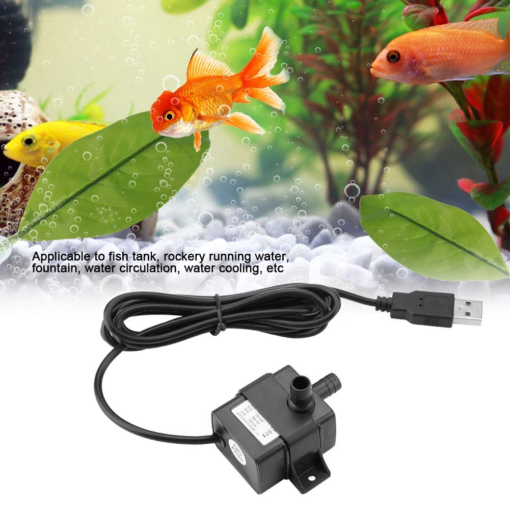 5V Usb Dc Submersible, Brushless Aquarium Fish Fountain Waterproof Pet Fountains