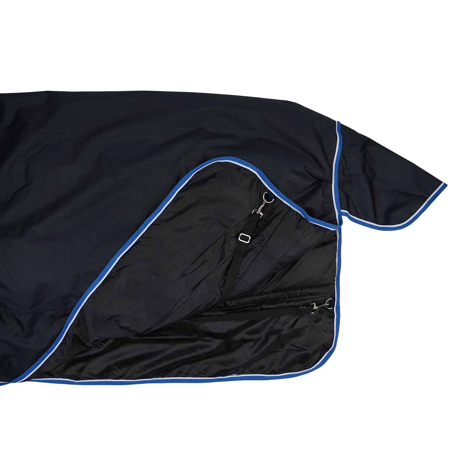 Horze Glasgow Heavy Weight Waterproof Winter Turnout Horse Blanket (350G Fill) - Dark Blue - 75 In