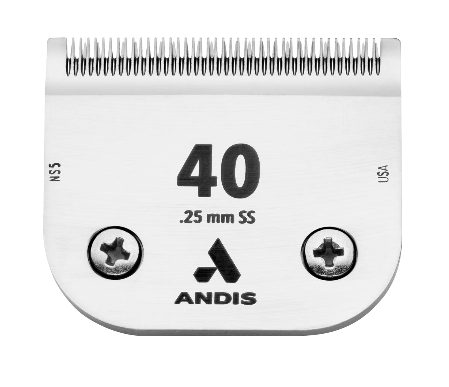 Andis Ceramicedge Carbon-Infused Steel Pet Clipper Blade, Size-40Ss, 1/100-Inch Cut Length (64350)