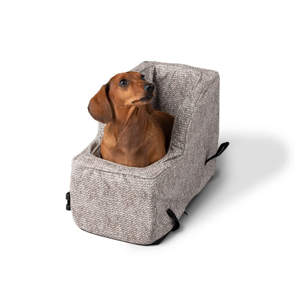 Snoozer Luxury High Back Console Pet Car Seat - Show Dog Collection, Small - Merlin Linen