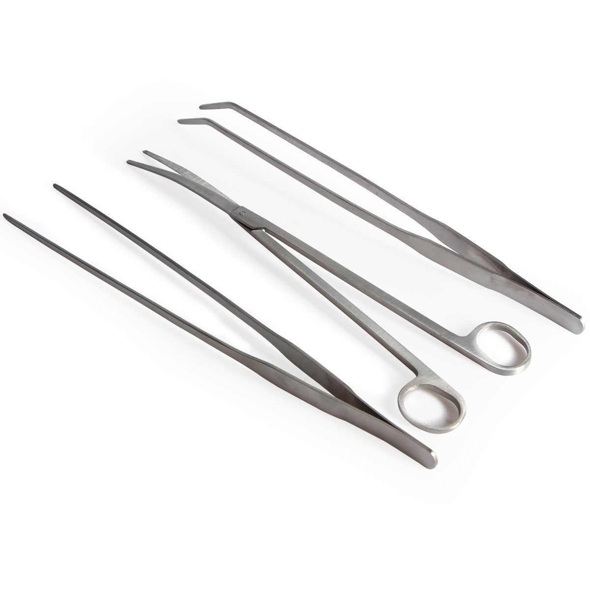 Co-link 3 in 1 Stainless Steel Aquarium Tank Aquatic Plant Tweezers Scissors Tools for Decoration of Your Aquarium Plants