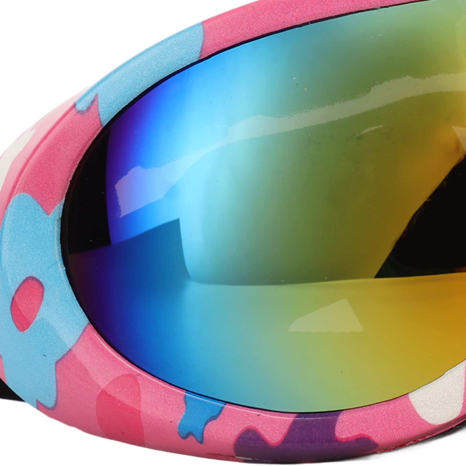 Dog Sunglasses, Dog Goggles Pet Glasses Eye Winproof For Dogs Eyes Red Lens (White Frame)