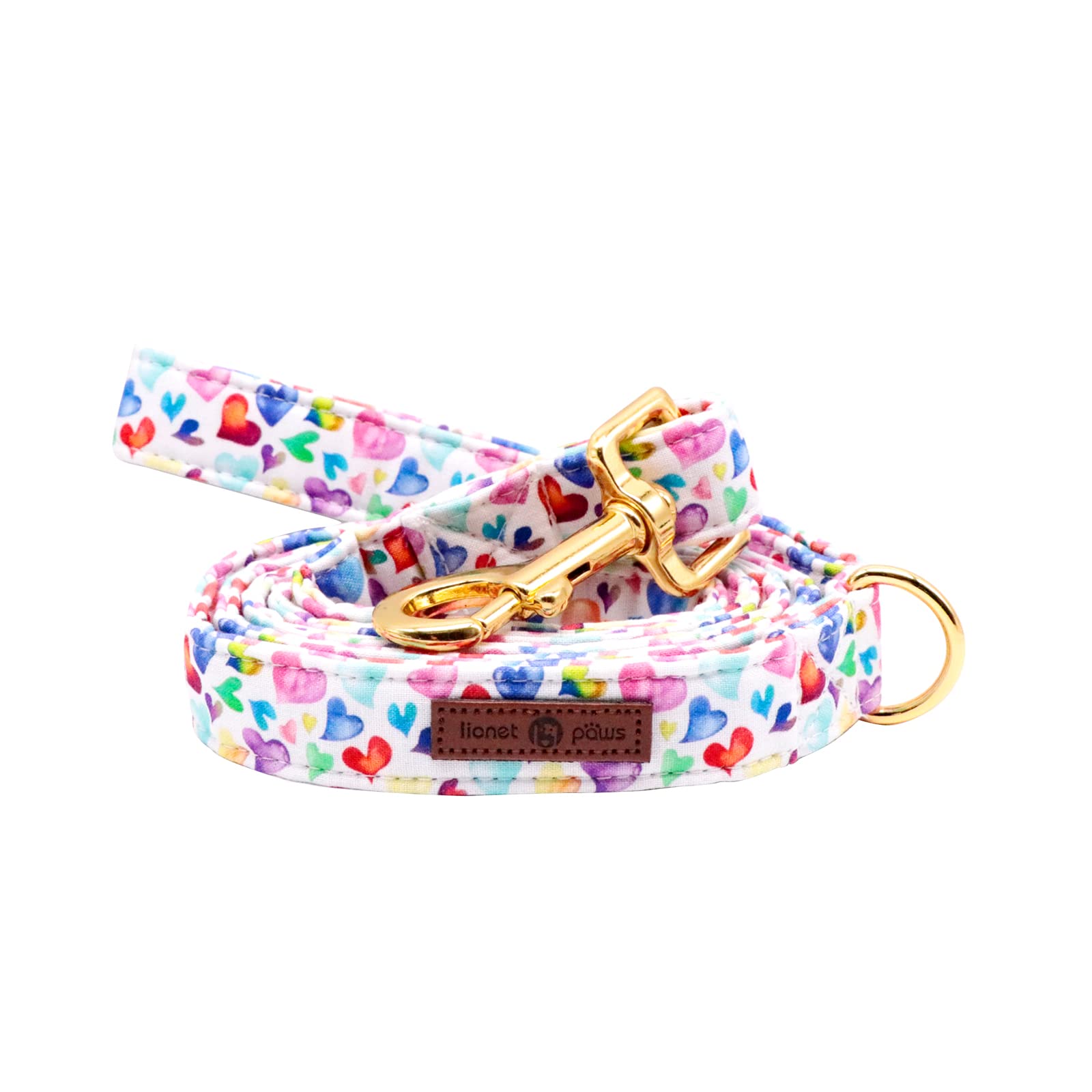Lionet Paws Valentines Leash Matching Collar For Small Medium Large Dogs