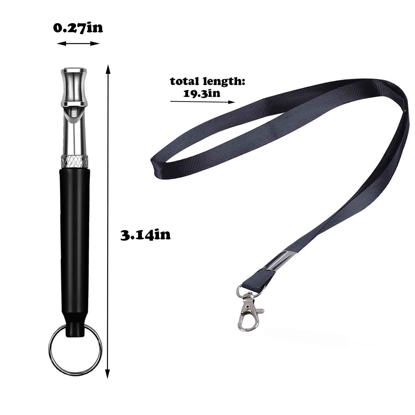 3 Pcs Ultrasonic Dog Whistle With Lanyard Professional Recall Dog Stop Barking Control Device Adjustable Ultrasonic Silent Dog W