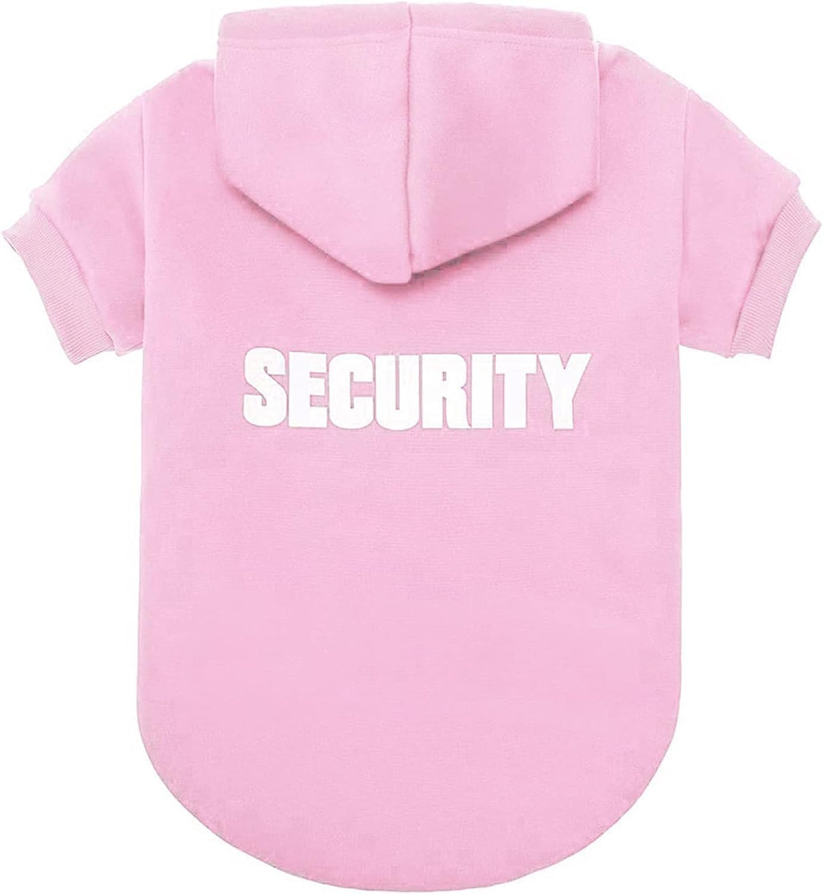 Bingpet Security Dog Hoodies Puppy Sweater Cold Weather Dog Coats Soft Brushed Fleece Pet Clothes Hooded Sweatshirt For Dog Cat Pink Xl