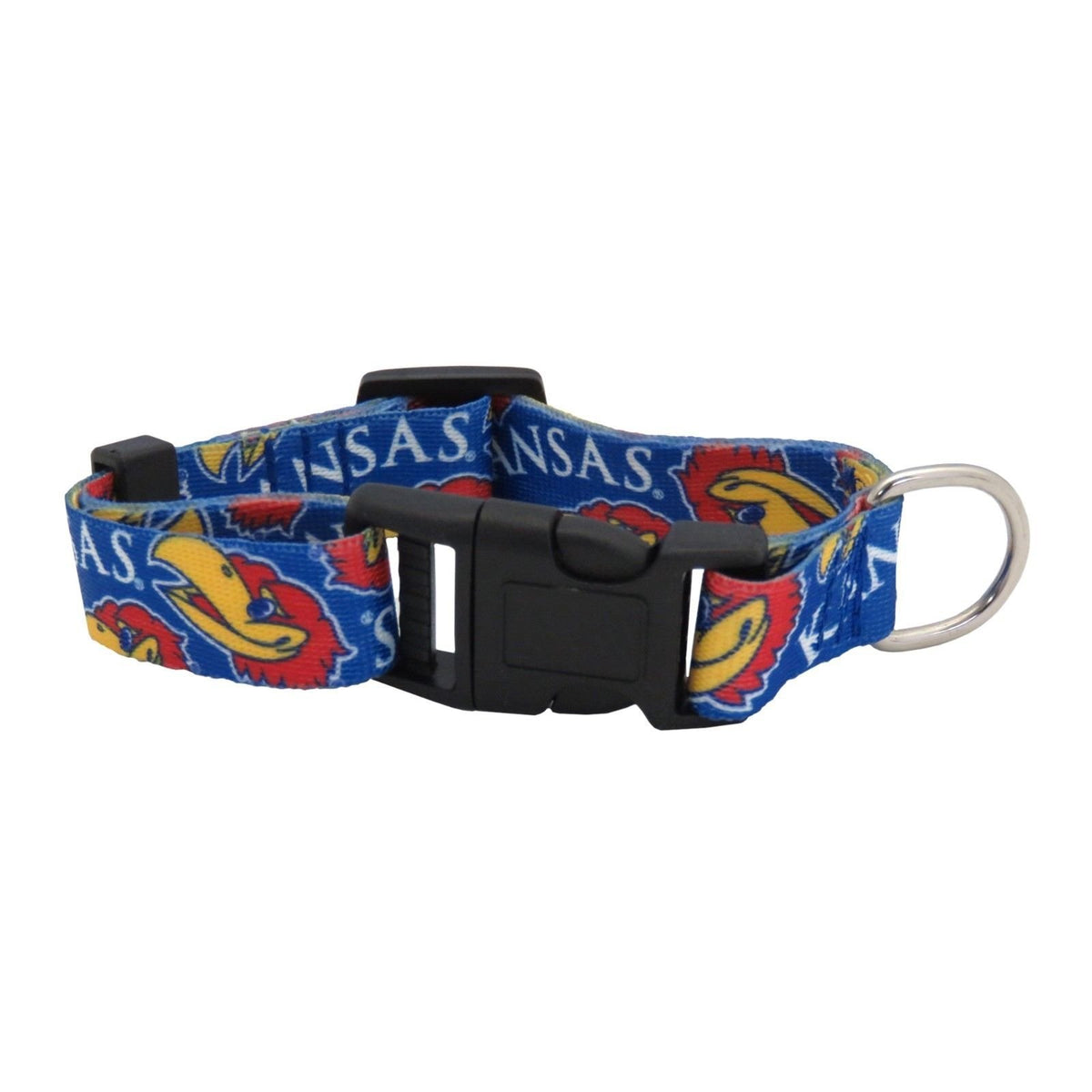 Littlearth Unisex-Adult Ncaa Kansas Jayhawks Pet Collar, Team Color, Medium