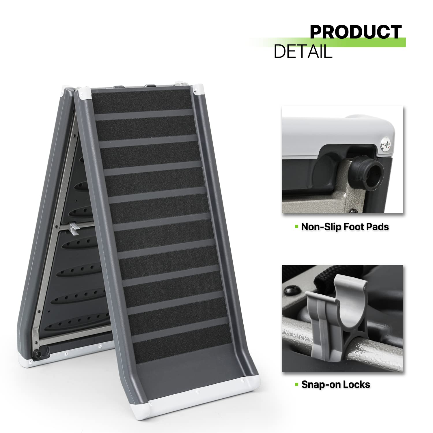 Magshion Folding Dog Ramp For Large Dogs, 63 L Portable Pet Ramp For Cars & Trucks, Non Slip, Metal Frame, Raised Siderails, E