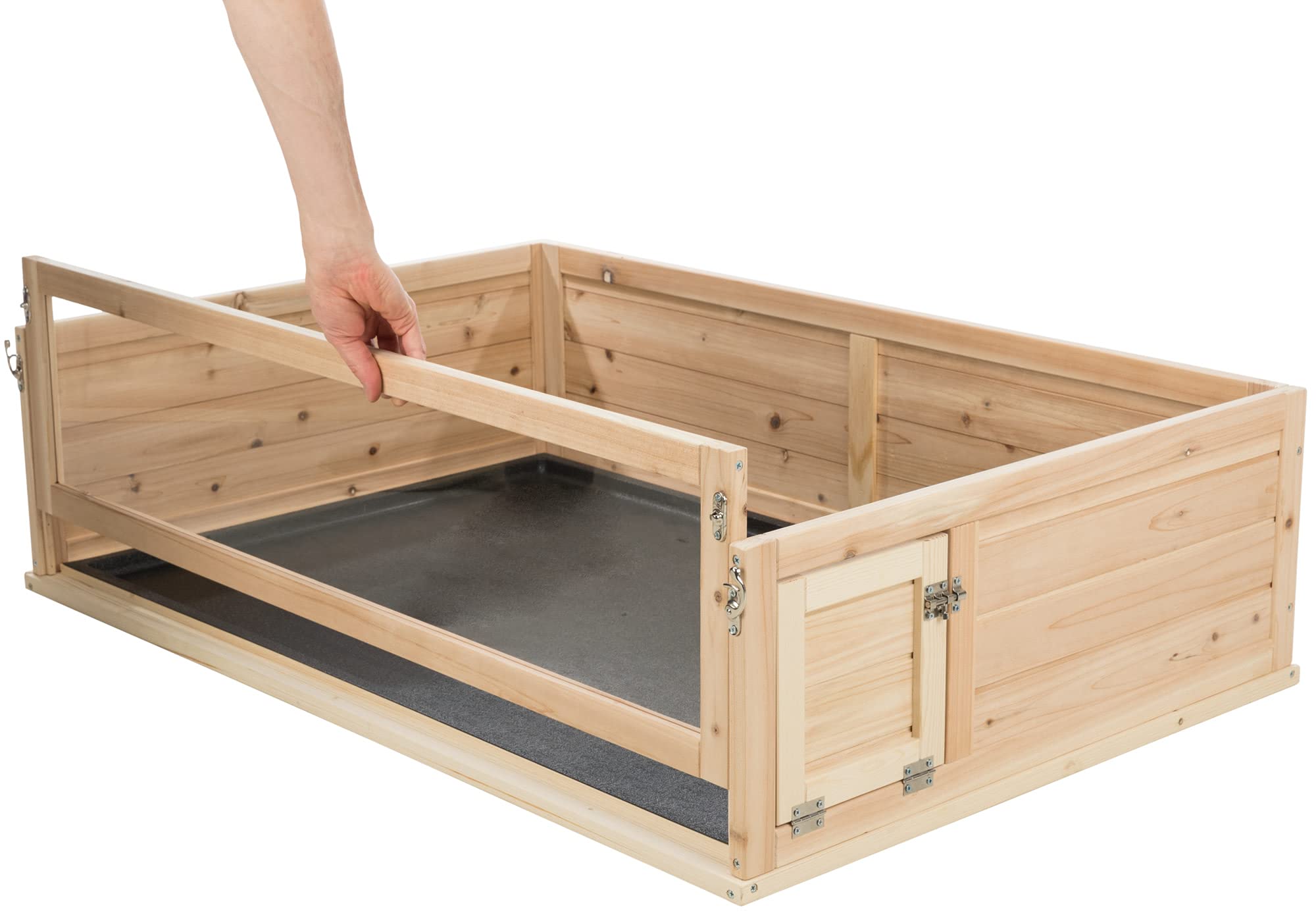 Trixie Small Animal Indoor Wooden Run With A View, Playpen For Turtles, Guinea Pigs, Hamsters