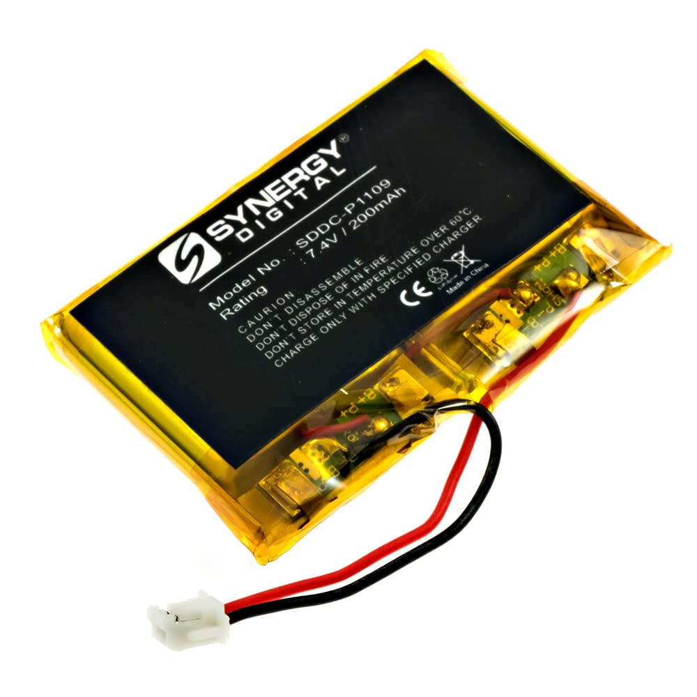 Synergy Digital Dog Collar Battery, Works with SportDOG HoundHunter SD-3225 SR-300 rec Dog Collar, (Li-Pol, 7.4V, 200 mAh) Ultra