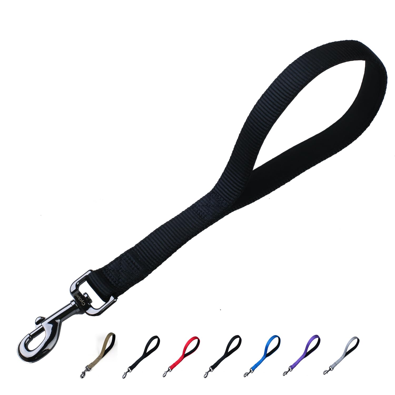 Cyclpet Premium 12 Inches Short Dog Leash With Sturdy Nylon And Comfortable Padded Handle For Giant Large Medium Breed Dogs Dail