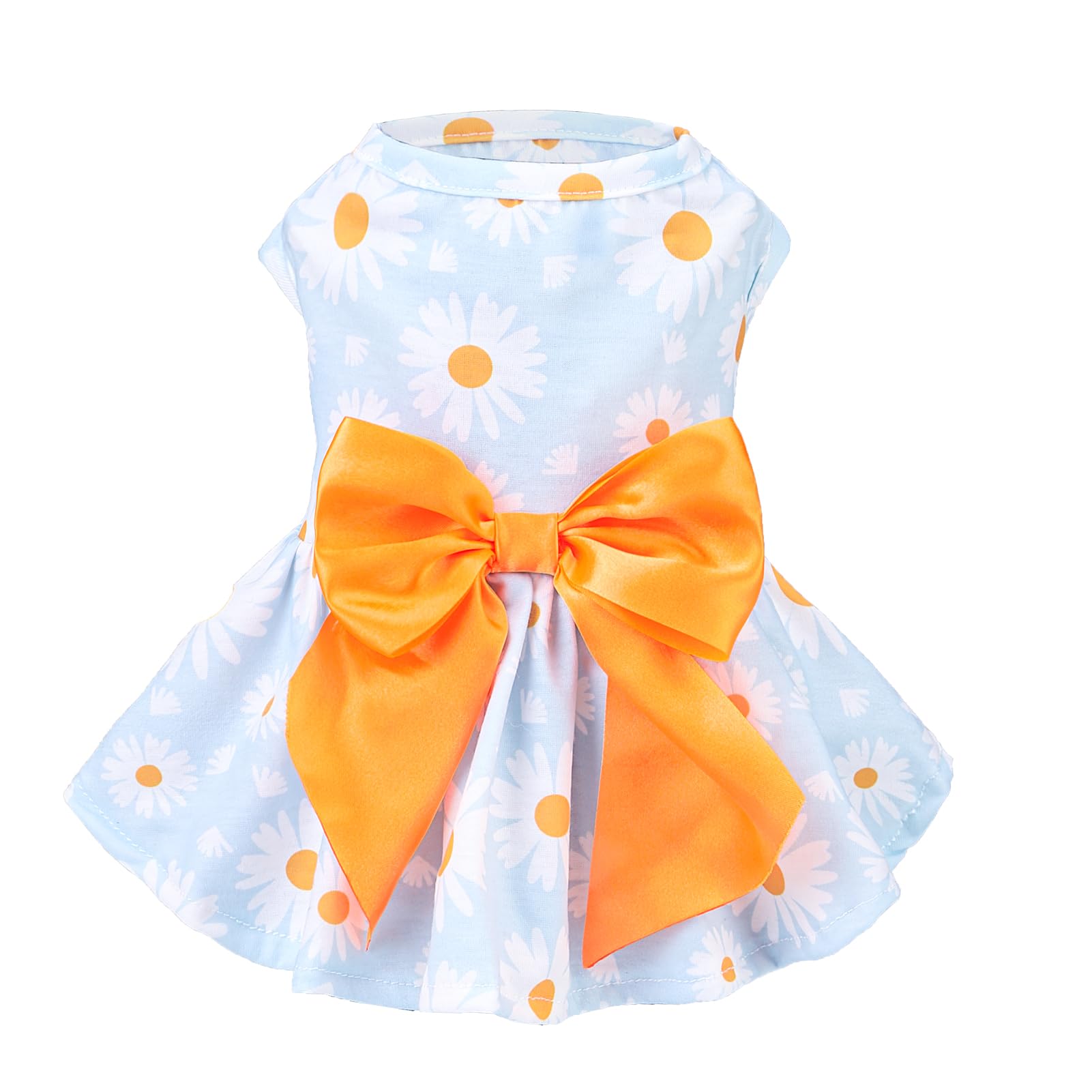 Pupteck Floral Dog Dress For Spring Outfit Puppy Cute Small Dogs Clothes,Daisy,Xs