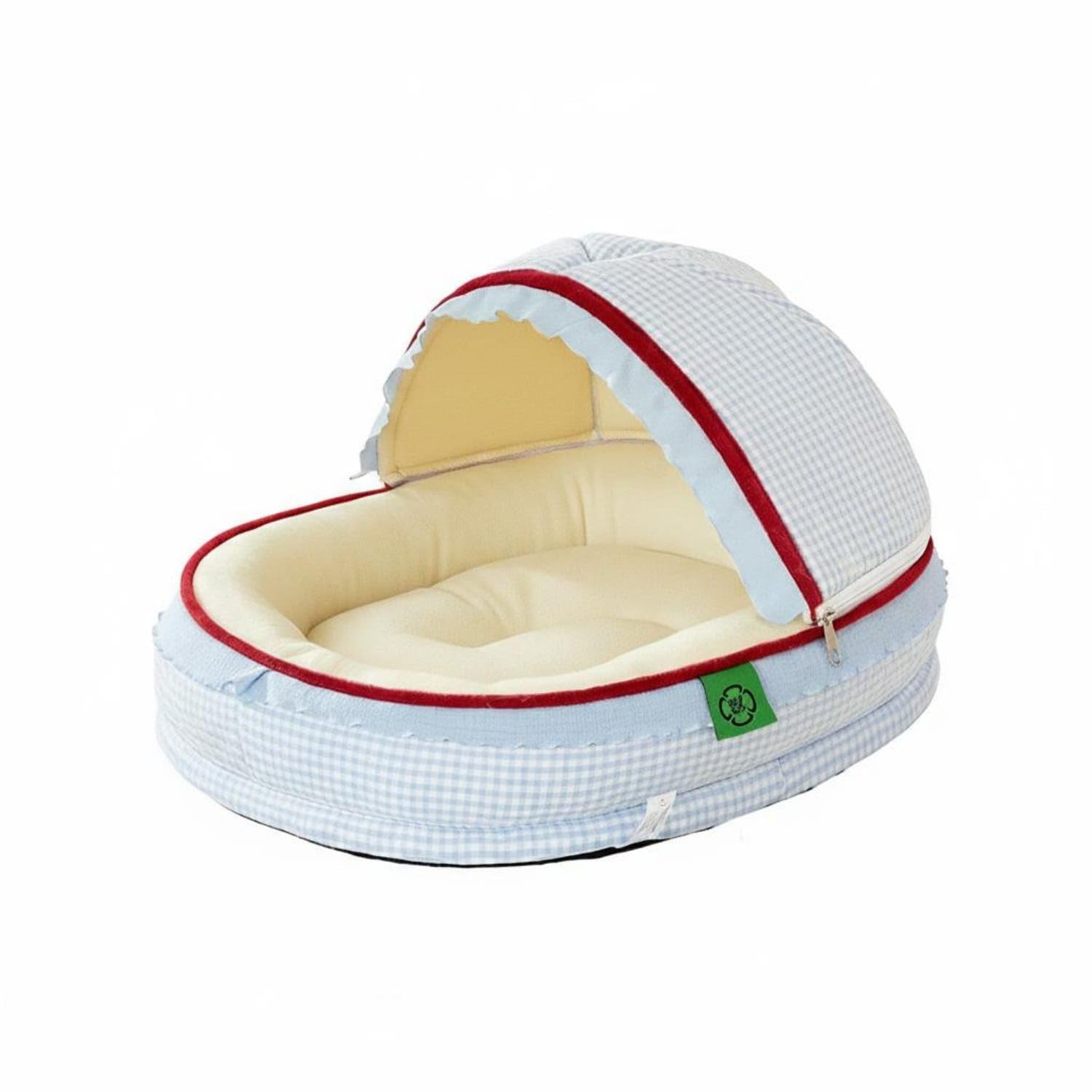 Merishopp Feline Cradle Bed 4 Season Semi Enclosed Feline Bed Warm and Cozy Semi Enclosed Pet Nest for Cats, Kittens, Home, L | 