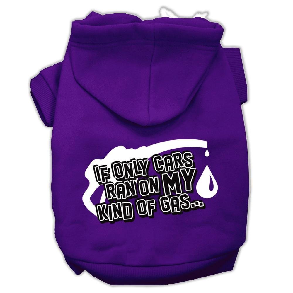 Mirage Pet Products 62-45 XXXLPR My Kind of Gas Screen Print Purple Pet Hoodie, X-Large